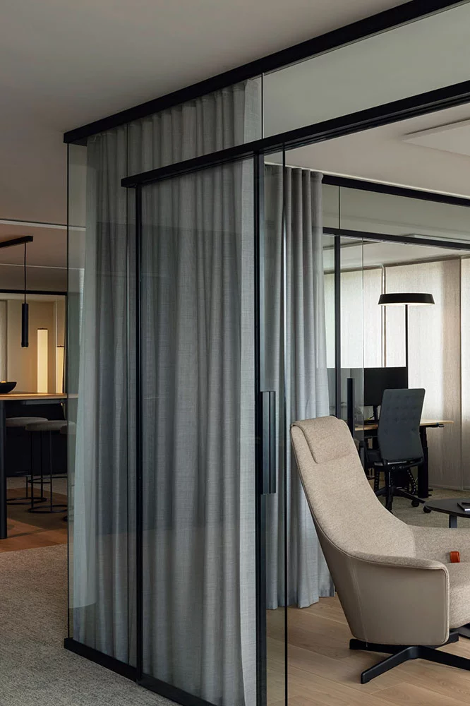 rg-ganzglaswand, Dividing wall, Bene Office furniture, Image 6