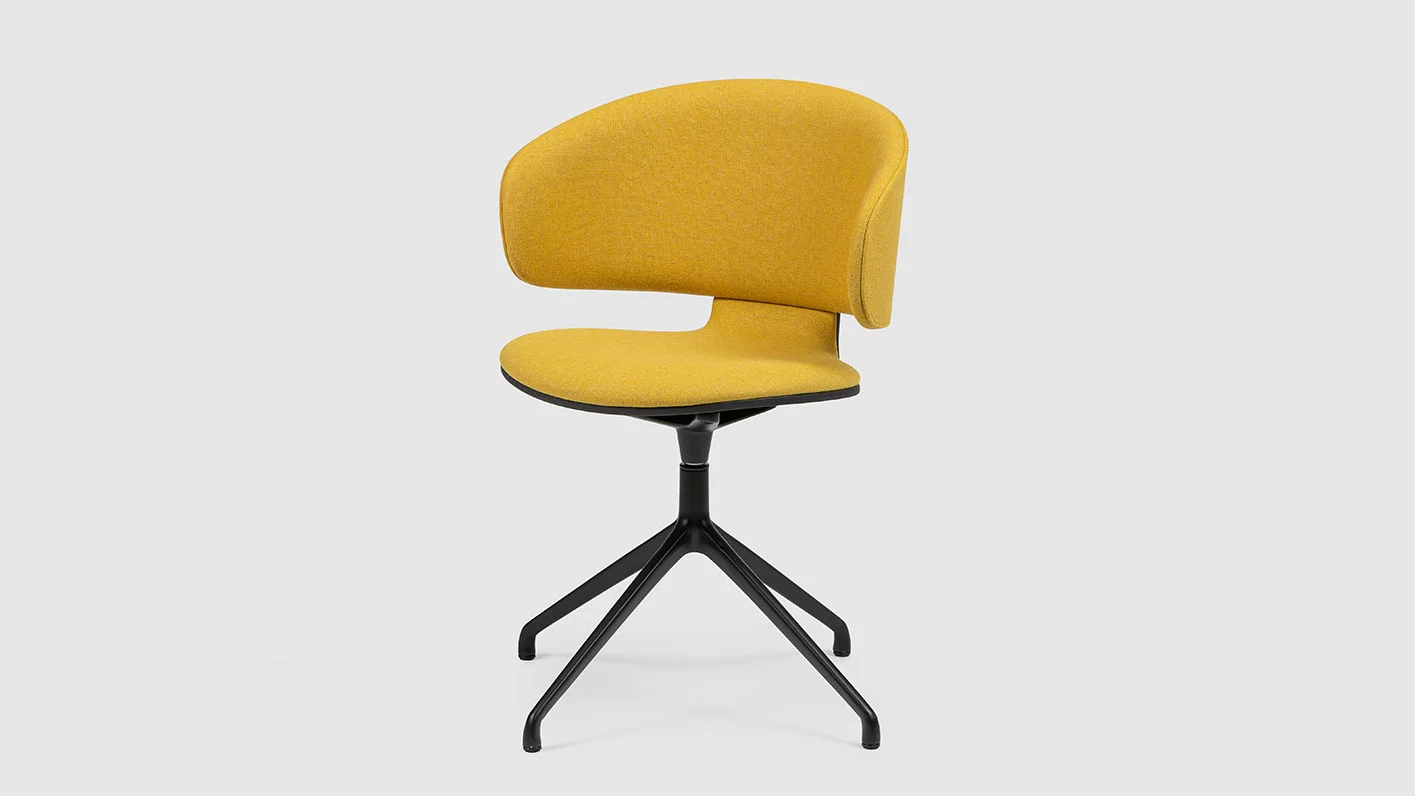 studio-chair-mit-fusskreuz, Fußkreuz gepolstert ohne Armlehne Premium ungepolstert Stuhl, Bene Büromöbel, Bild 4