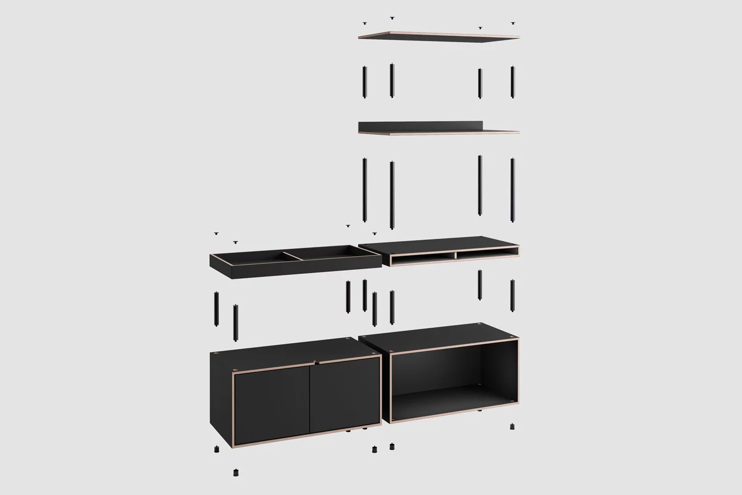STUDIO regalsystem, Shelf Sideboard, Bene Office furniture, Image 6