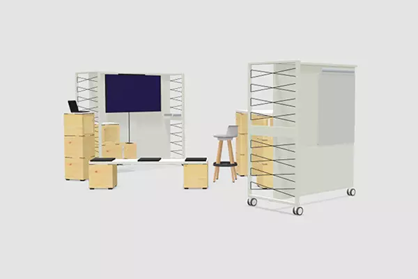 FRAME_S, Tower unit Shelf Cabinet Spatial organisation Workplace system , Bene Office furniture, Image 8