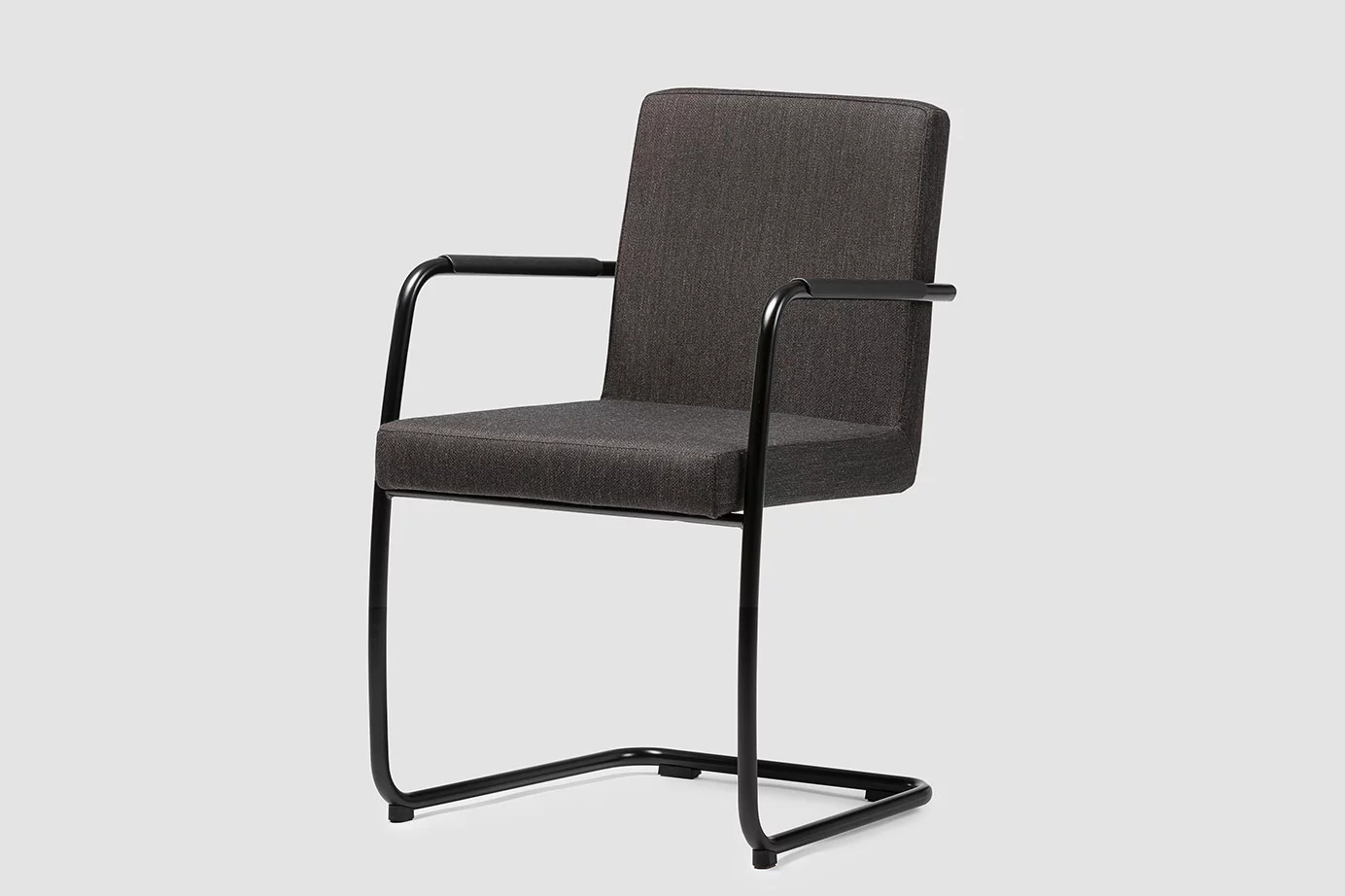 DEXTER, Freischwinger gepolstert mit Armlehne stapelbar  Stuhl, Bene Büromöbel, Bild 2