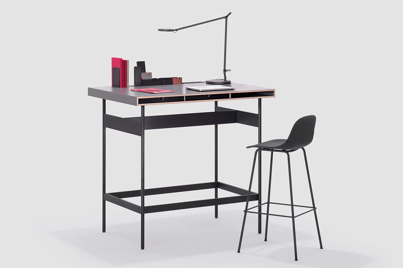 studio-high, Premium Hauteur debout Table de séminaire Bureau / plan de travail, meubles de bureau Bene, Image 2