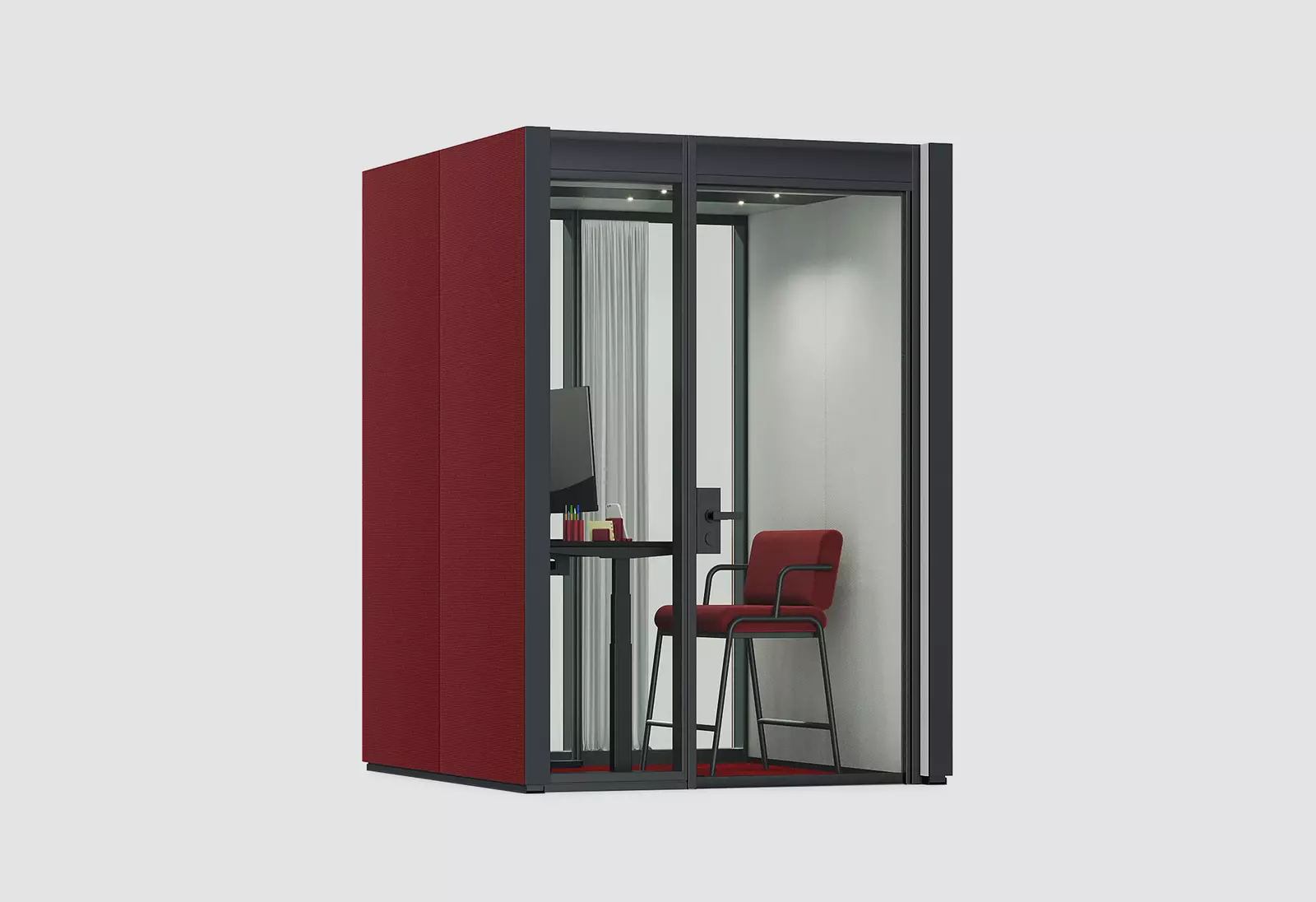 nooxs-think-tank, Broadcasting Box Cabine téléphonique Système d’espace dans l’espace, meubles de bureau Bene, Image 1