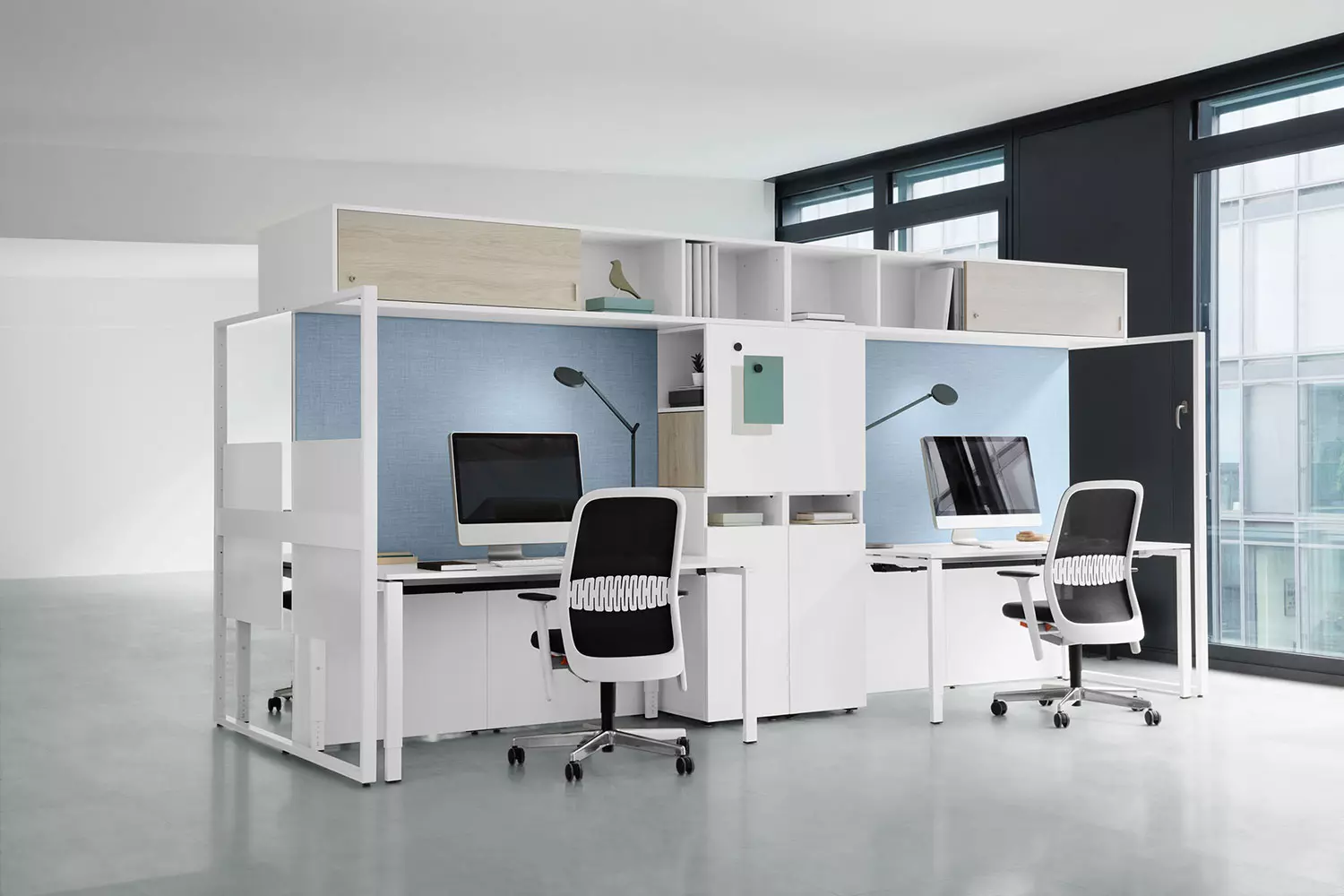 FRAME_S, Tower unit Shelf Cabinet Spatial organisation Workplace system, Bene Office furniture, Image 6