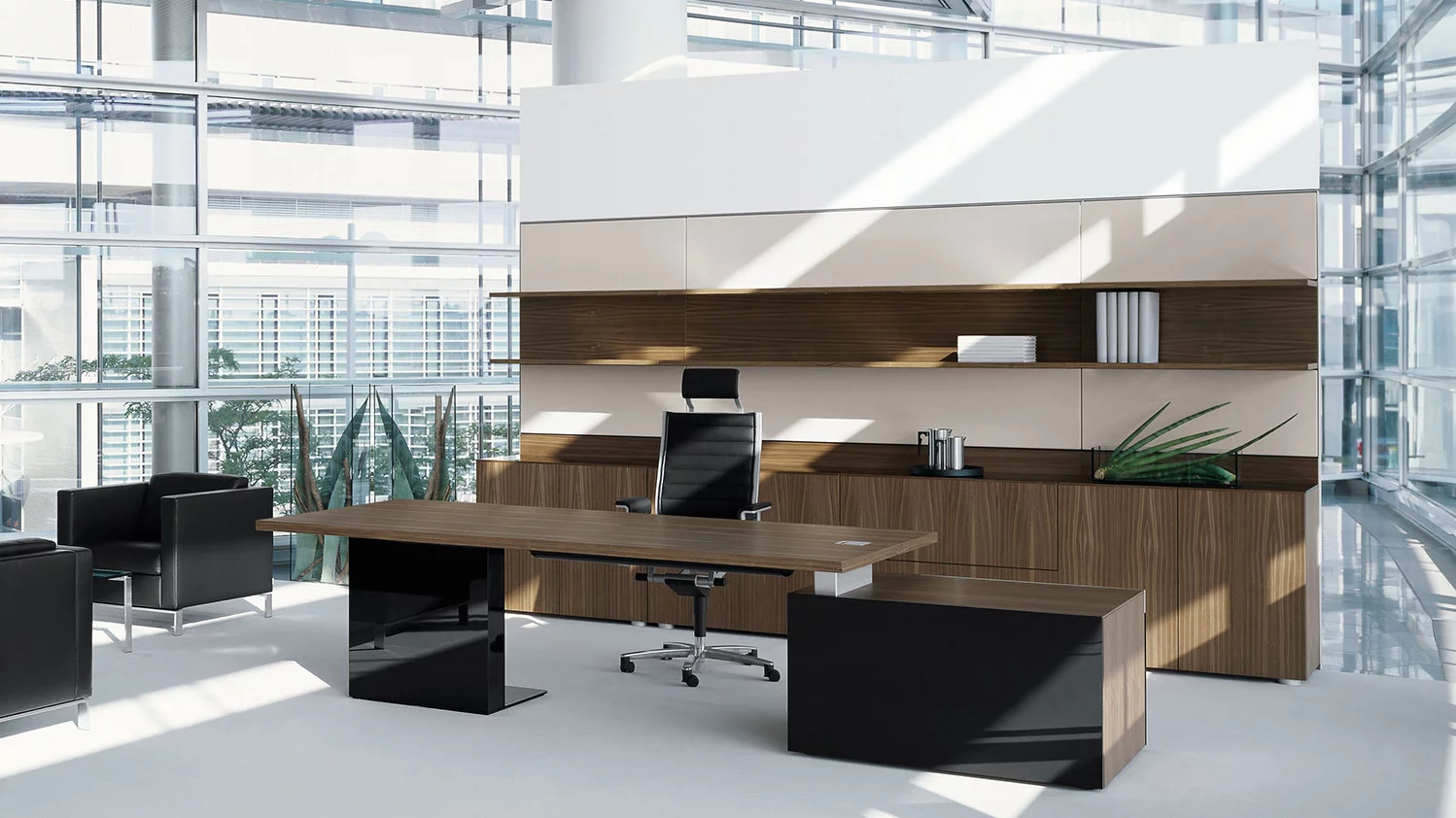 p2-management, Premium Schreibtisch, Bene Büromöbel, Bild 4