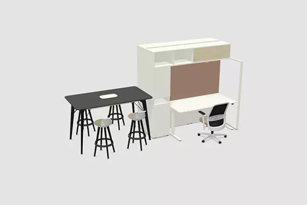 FRAME_S, Aufsatzbox Regal Schrank Raumstrukurierung Arbeitslatzsystem, Bene Büromöbel, Bild 5