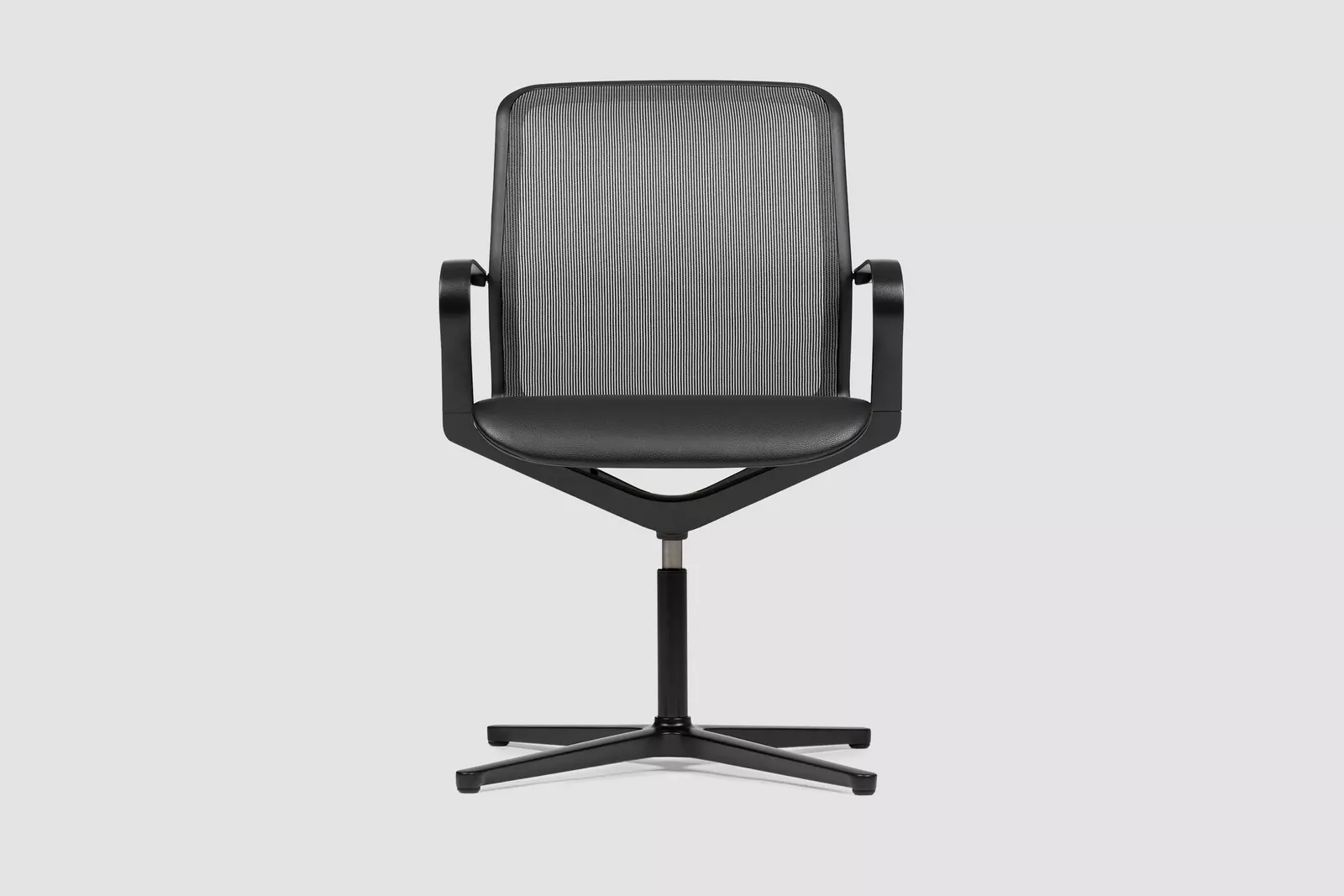 FILO Chair, Fußkreuz gepolstert höheneverstellbar mit Rollen mit Armlehne ungepolstert Premium Stuhl, Bene Büromöbel, Bild 1